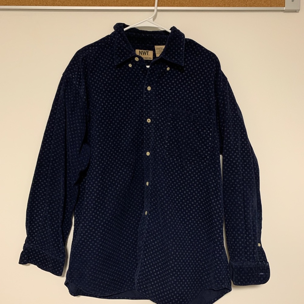 Blue, Corduroy Button Down